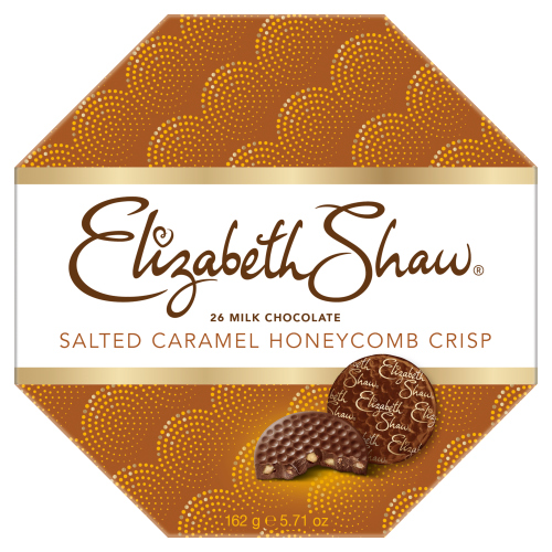 ELIZABETH SHAW MILK SALTED CARAMEL HONEYCOMB CRISP 162G