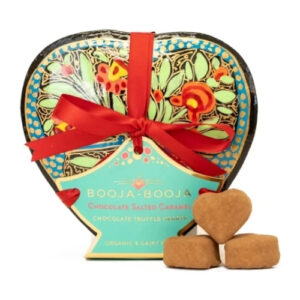 BOOJA-BOOJA CHOCOLATE SALTED CARAMEL HEART-SHAPED BOX 115G