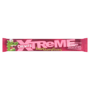 CHEW XTREME SOUR CHERRY CHEWS STICKS PACK 34G