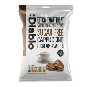 DIABLO SUGAR FREE CAPPUCCINO & CREAM SWEETS 75G