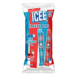 ICEE BLUE RASPBERRY & CHERRY ICE POPS 10PK 50ML