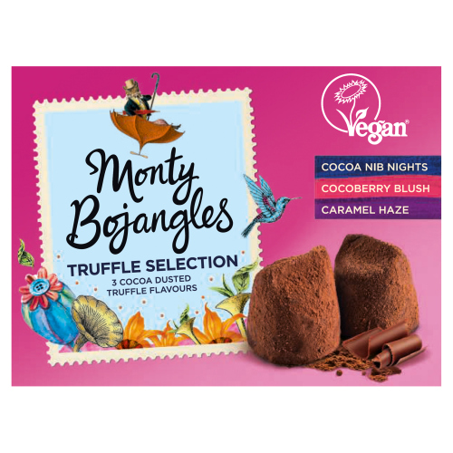 MONTY BOJANGLES VEGAN CHOCOLATEY TRUFFLES SELECTION 135G