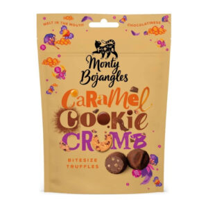 MONTY BOJANGLES NEW BITESIZE TRUFFLES CARAMEL COOKIE CRUMB 100G