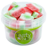 TASTY TUBS FIZZY WATERMELON SLICES PMP £1.25 120G