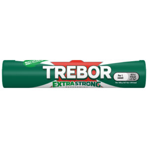 TREBOR EXTRA STRONG PEPPERMINT MINTS ROLL 41.3G