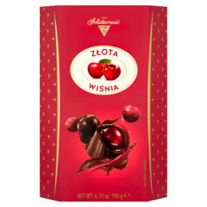 SOLIDARNOSC GOLDEN CHERRY CHOCOLATES IN LIQUEUR 190G