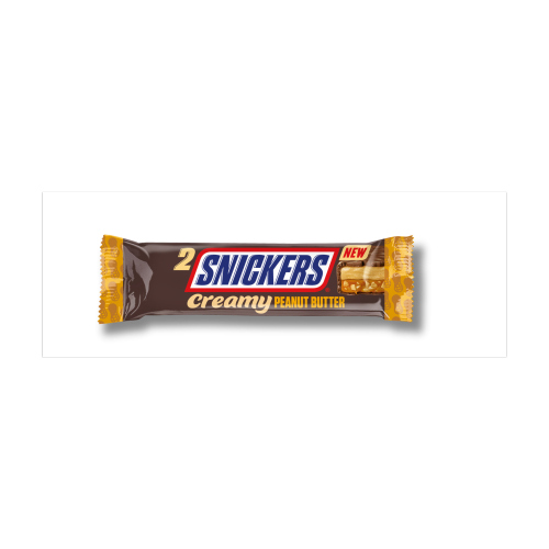 SNICKERS CREAMY PEANUT NUT BUTTER CHOCOLATE DUO BAR 36.5G
