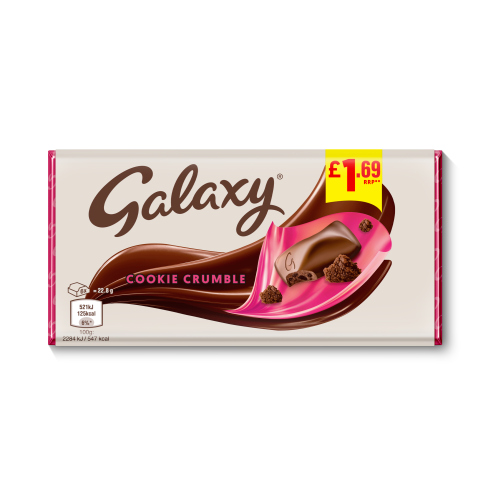 GALAXY COOKIE CRUMBLE LARGE BLOCK PMP £1.69 114G