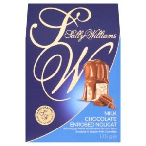 SALLY WILLIAMS MILK CHOCOLATE COATED NOUGAT 125G