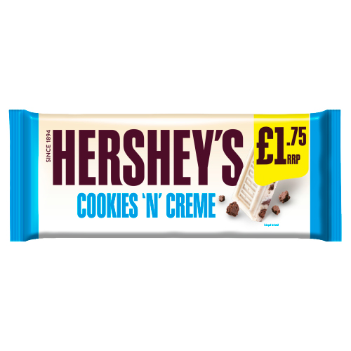 HERSHEY'S COOKIES N CREME PMP £1.75 90G