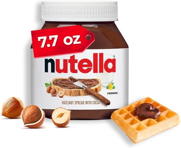 Nutella Creamy Hazelnut Spread with Cocoa, 7.7 oz