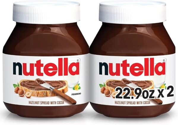 Nutella Creamy Hazelnut Spread with Cocoa, 2 Ct, 45.8 oz total