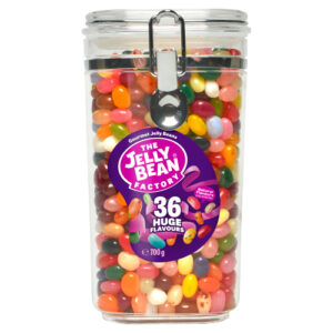 JELLY BEAN FACTORY GOURMET 36 HUGE FLAVOURS JAR 700G