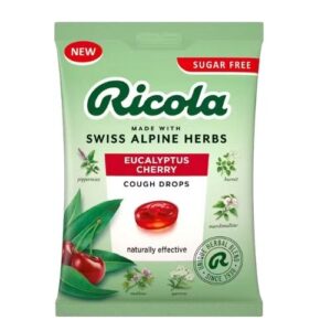 RICOLA EUCALYPTUS CHERRY COUGH DROPS 70G