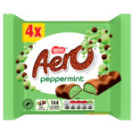 AERO BUBBLE PEPPERMINT BAR 4PK 108G