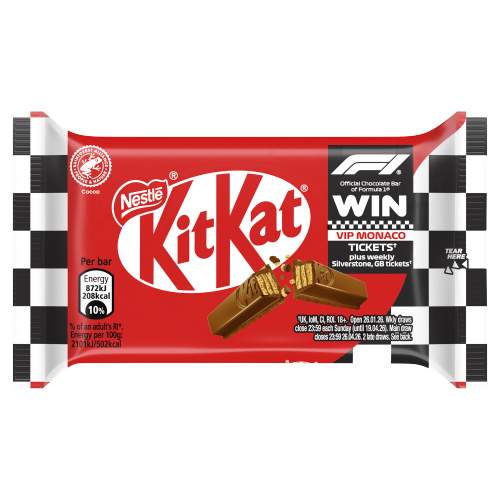 KITKAT 4 FINGER MILK CHOCOLATE BAR 41.5G