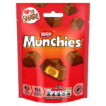 MUNCHIES MILK CHOCOLATE & CARAMEL SHARING BAG 104G