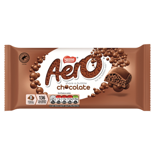 AERO MILK CHOCOLATE SHARING BAR 90G