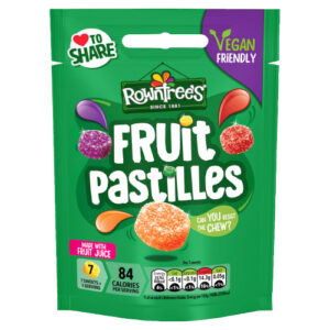 ROWNTREE'S FRUIT PASTILLES VEGAN SHARING BAG 143G