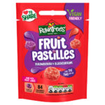 ROWNTREE'S FRUIT PASTILLES STRAWBERRY & BLACKCURRANT POUCH 143G