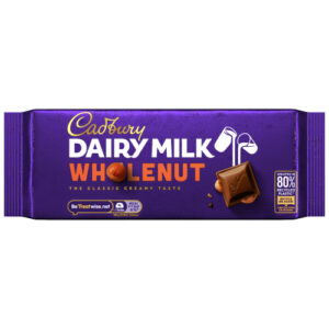 CADBURY DAIRY MILK WHOLENUT BLOCK 180G