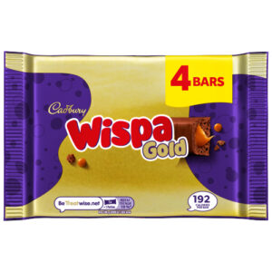 CADBURY WISPA GOLD CHOCOLATE BAR 4PK 153.2G