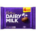CADBURY DAIRY MILK CHOCOLATE BAR 4PK 134G