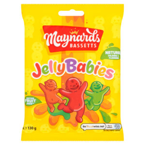 MAYNARDS BASSETTS JELLY BABIES SWEETS BAG 130G