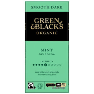 GREEN & BLACK'S ORGANIC SMOOTH MINT CHOCOLATE BLOCK 90G
