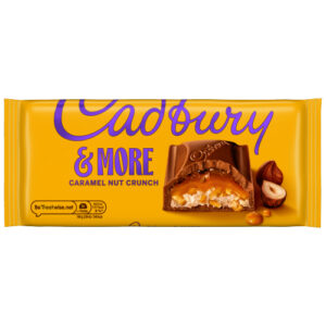 CADBURY DAIRY MILK & MORE CARAMEL NUT CRUNCH BLOCK 200G