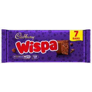 CADBURY WISPA CHOCOLATE BAR 7PK 165.9G