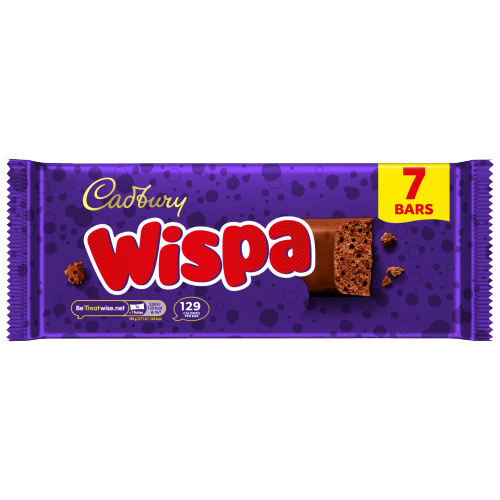 CADBURY WISPA CHOCOLATE BAR 7PK 165.9G