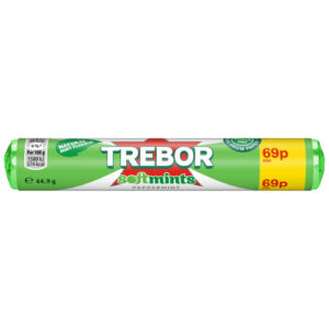 TREBOR SOFTMINTS PEPPERMINT PMP 69P 44.9G