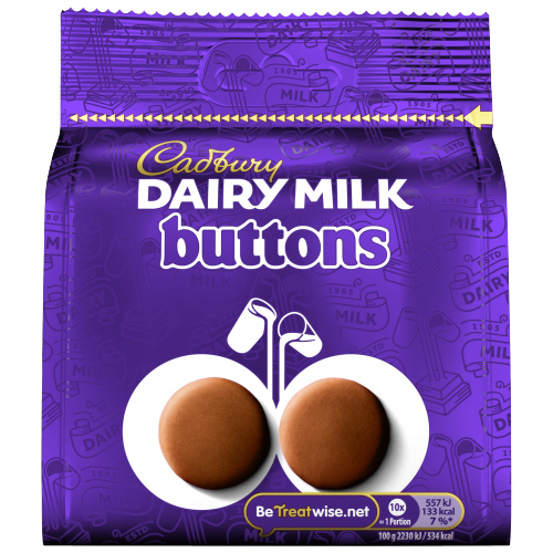 CADBURY DAIRY MILK GIANT BUTTONS CHOCOLATE BAG 85G