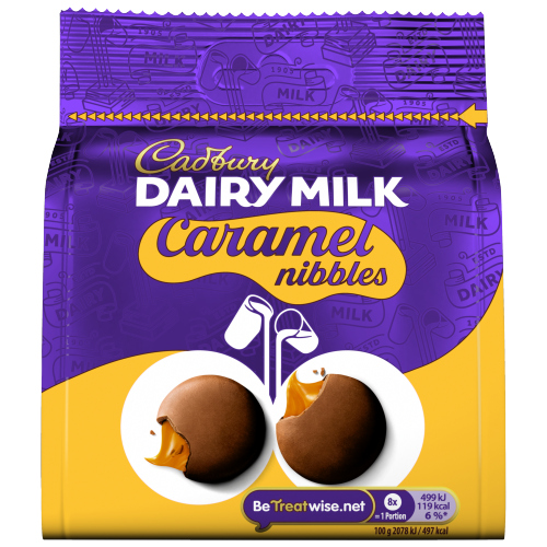 CADBURY DAIRY MILK CARAMEL NIBBLES 85G