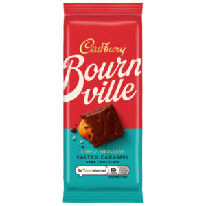 CADBURY BOURNVILLE SALTED CARAMEL DARK CHOCOLATE BLOCK 110G