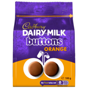 CADBURY DAIRY MILK ORANGE GIANT BUTTONS POUCH 100G