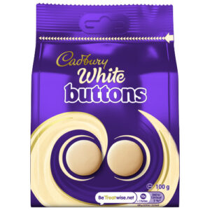 CADBURY WHITE GIANT BUTTONS CHOCOLATE BAG 100G