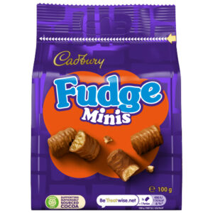 CADBURY FUDGE MINIS CHOCOLATE BAG 100G