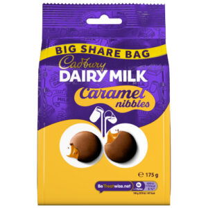 CADBURY DAIRY MILK CARAMEL NIBBLES BAG 175G