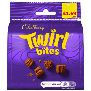 CADBURY TWIRL BITES CHOCOLATE BAG PMP £1.69 85G
