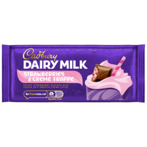 CADBURY DAIRY MILK STRAWBERRIES & CREAM BLOCK 115G