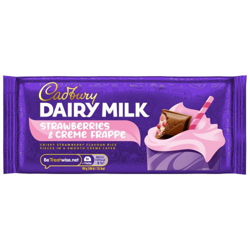 CADBURY DAIRY MILK STRAWBERRIES & CREAM BLOCK 115G
