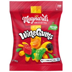 MAYNARDS BASSETTS WINE GUMS SWEETS BAG 110G