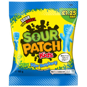 SOUR PATCH KIDS BLUE RASPBERRY POUCH PMP £1.25 105G
