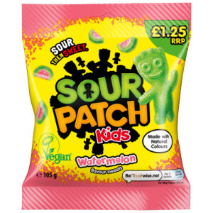SOUR PATCH KIDS WATERMELON POUCH PMP £1.25 105G