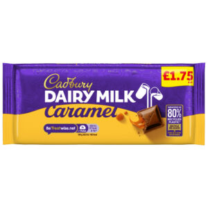 CADBURY DAIRY MILK CARAMEL CHOCOLATE BLOCK PMP £1.75 120G