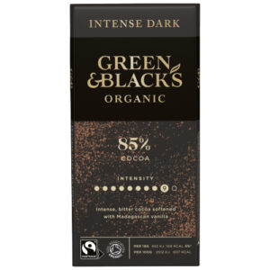 GREEN & BLACK'S ORGANIC 85% DARK CHOCOLATE BLOCK 90G