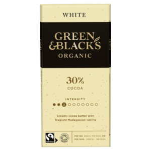 GREEN & BLACK'S ORGANIC WHITE CHOCOLATE BLOCK 90G