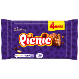 CADBURY PICNIC CHOCOLATE BAR 4 PK 128G